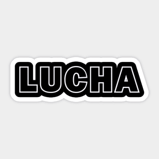 Lucha (White) Sticker